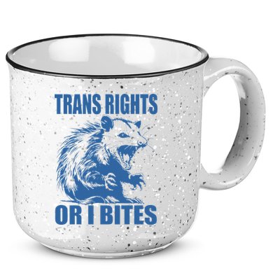 Inclusive Tran Rights Or I Bites 15oz Campfire Ceramic Mug