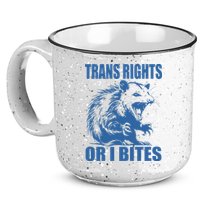 Inclusive Tran Rights Or I Bites 15oz Campfire Ceramic Mug