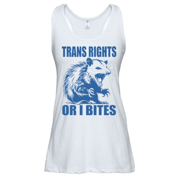Inclusive Tran Rights Or I Bites Ladies Essential Flowy Tank