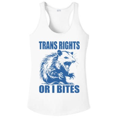 Inclusive Tran Rights Or I Bites Ladies PosiCharge Competitor Racerback Tank