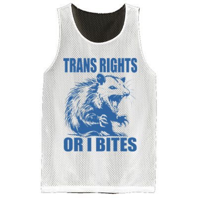 Inclusive Tran Rights Or I Bites Mesh Reversible Basketball Jersey Tank