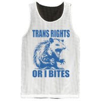 Inclusive Tran Rights Or I Bites Mesh Reversible Basketball Jersey Tank