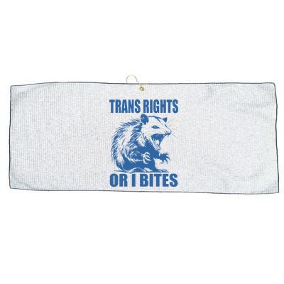 Inclusive Tran Rights Or I Bites Large Microfiber Waffle Golf Towel