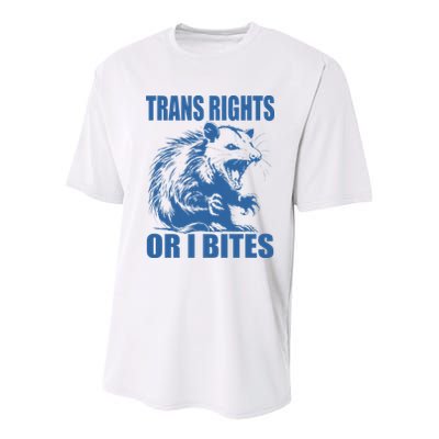 Inclusive Tran Rights Or I Bites Youth Performance Sprint T-Shirt