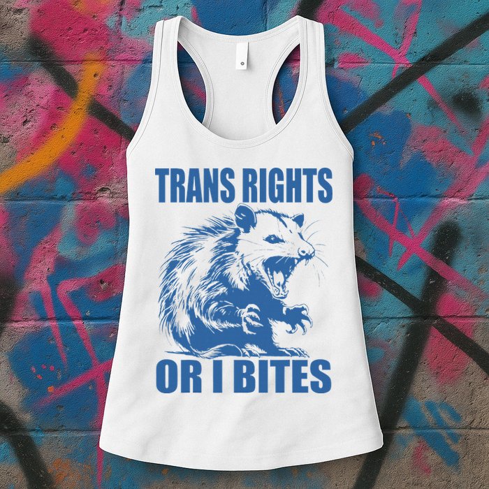 Inclusive Tran Rights Or I Bites Womens Tank Top