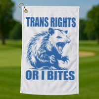 Inclusive Tran Rights Or I Bites Golf Towel