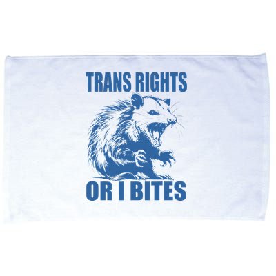 Inclusive Tran Rights Or I Bites Microfiber Hand Towel