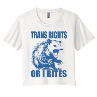 Inclusive Tran Rights Or I Bites Crop Top