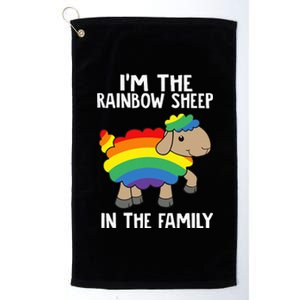 Im The Rainbow S.H.E.E.P In The Family Lgbtq Pride Platinum Collection Golf Towel