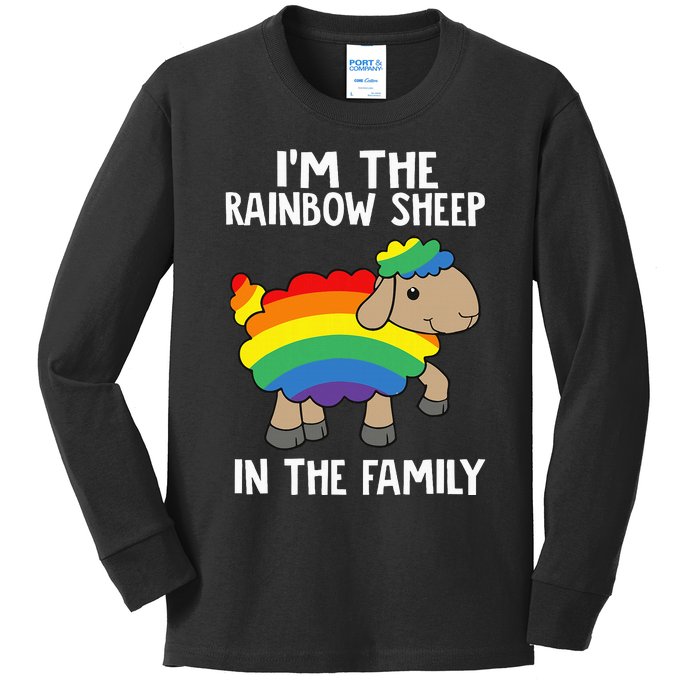 Im The Rainbow S.H.E.E.P In The Family Lgbtq Pride Kids Long Sleeve Shirt