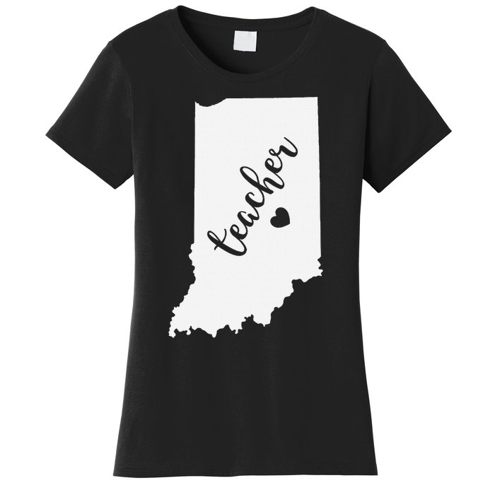 Indiana Teacher Red For Ed Public School Women's T-Shirt