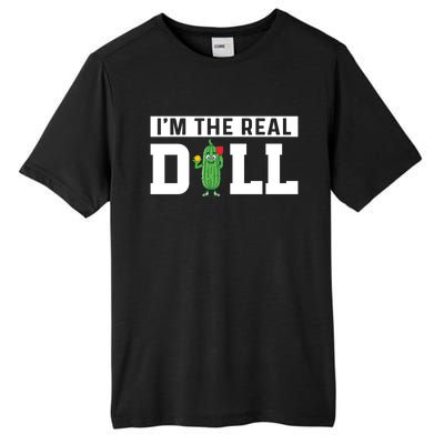 IM The Real Dill Funny Pickleball Funny Paddleball Meaningful Gift Tall Fusion ChromaSoft Performance T-Shirt