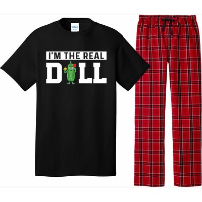 IM The Real Dill Funny Pickleball Funny Paddleball Meaningful Gift Pajama Set