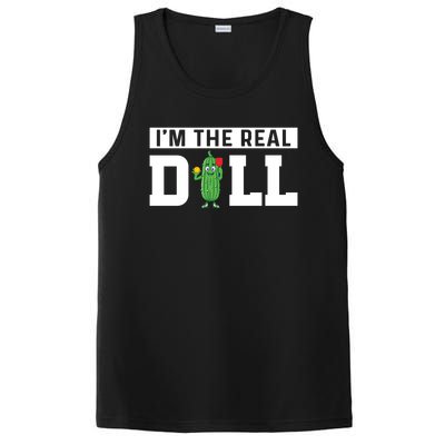 IM The Real Dill Funny Pickleball Funny Paddleball Meaningful Gift PosiCharge Competitor Tank