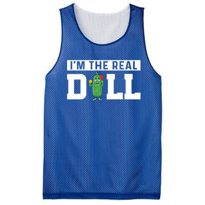 IM The Real Dill Funny Pickleball Funny Paddleball Meaningful Gift Mesh Reversible Basketball Jersey Tank