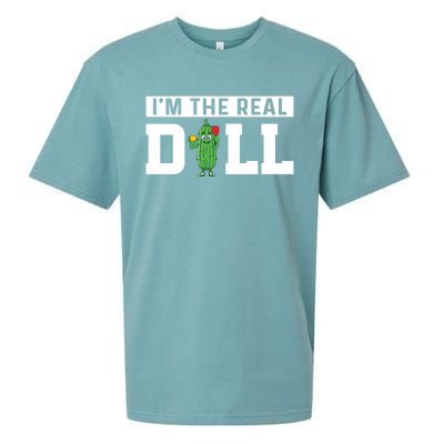 IM The Real Dill Funny Pickleball Funny Paddleball Meaningful Gift Sueded Cloud Jersey T-Shirt