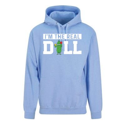 IM The Real Dill Funny Pickleball Funny Paddleball Meaningful Gift Unisex Surf Hoodie