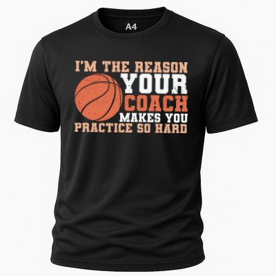 I'm The Reason Your Coach Makes You Practice So Hard Basketball Performance Shirt