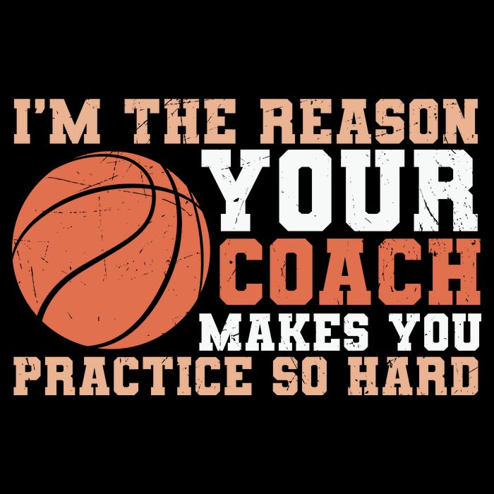 I'm The Reason Your Coach Makes You Practice So Hard Basketball 7-Panel Snapback Hat