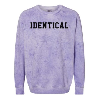 Identical Twin Raglan Colorblast Crewneck Sweatshirt