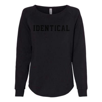 Identical Twin Raglan Womens California Wash Sweatshirt