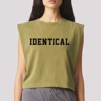 Identical Twin Raglan Garment-Dyed Women's Muscle Tee