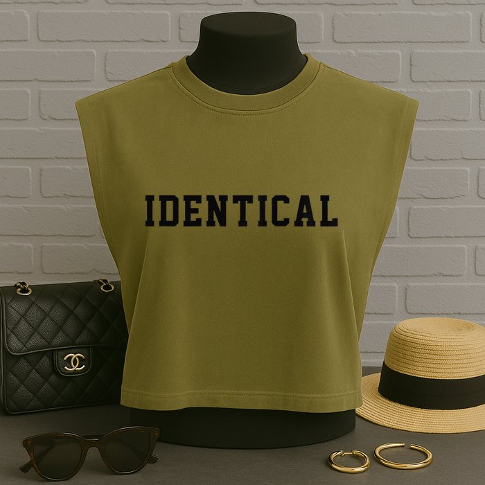 Identical Twin Raglan Garment-Dyed Women's Muscle Tee