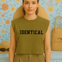 Identical Twin Raglan Garment-Dyed Women's Muscle Tee
