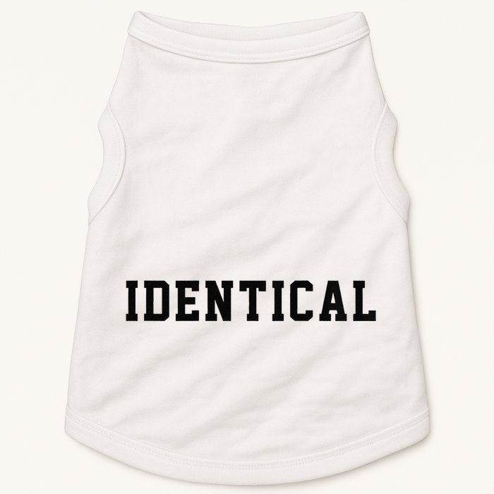 Identical Twin Raglan Doggie Tank