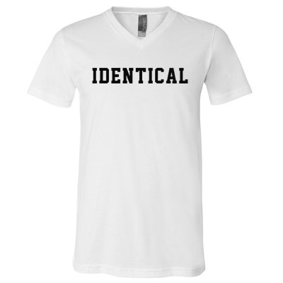 Identical Twin Raglan V-Neck T-Shirt