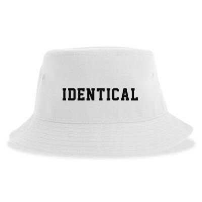 Identical Twin Raglan Sustainable Bucket Hat