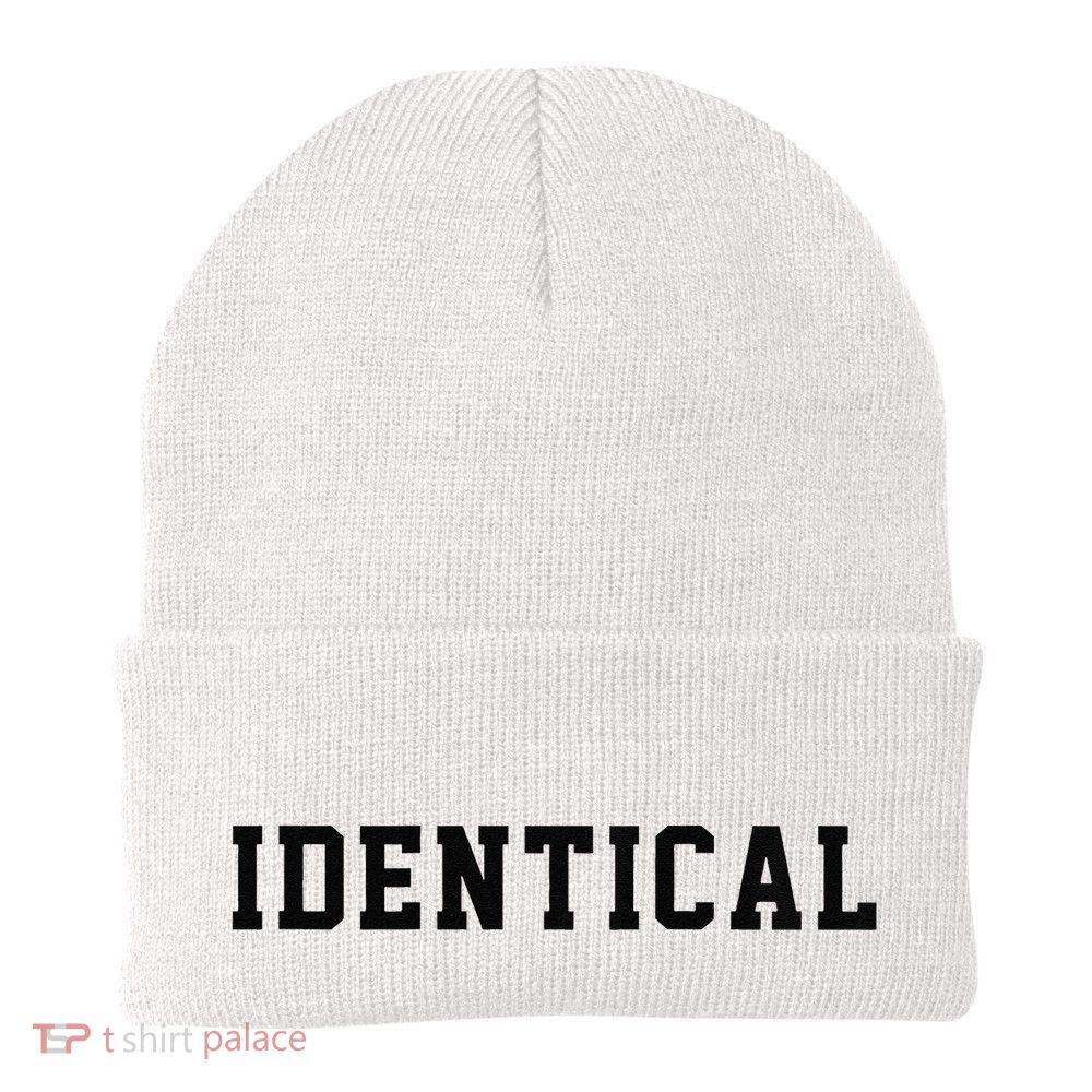 Identical Twin Raglan Beanie