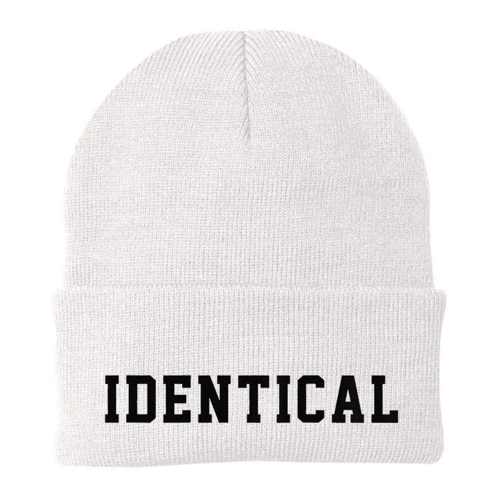 Identical Twin Raglan Beanie