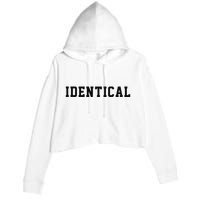 Identical Twin Raglan Crop Fleece Hoodie