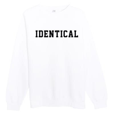 Identical Twin Raglan Premium Crewneck Sweatshirt