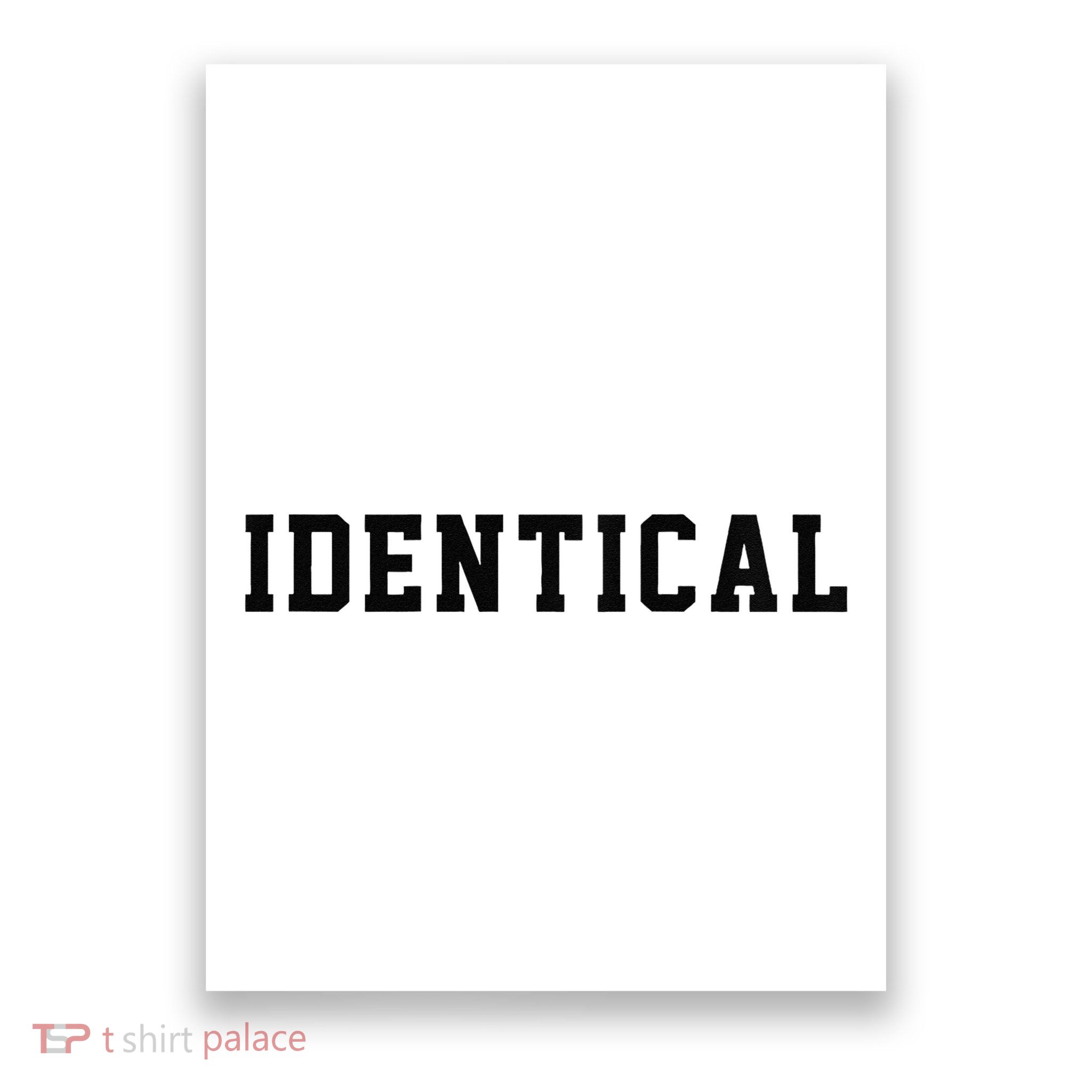 Identical Twin Raglan Poster