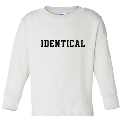 Identical Twin Raglan Toddler Long Sleeve Shirt