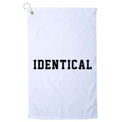 Identical Twin Raglan Golf Towel