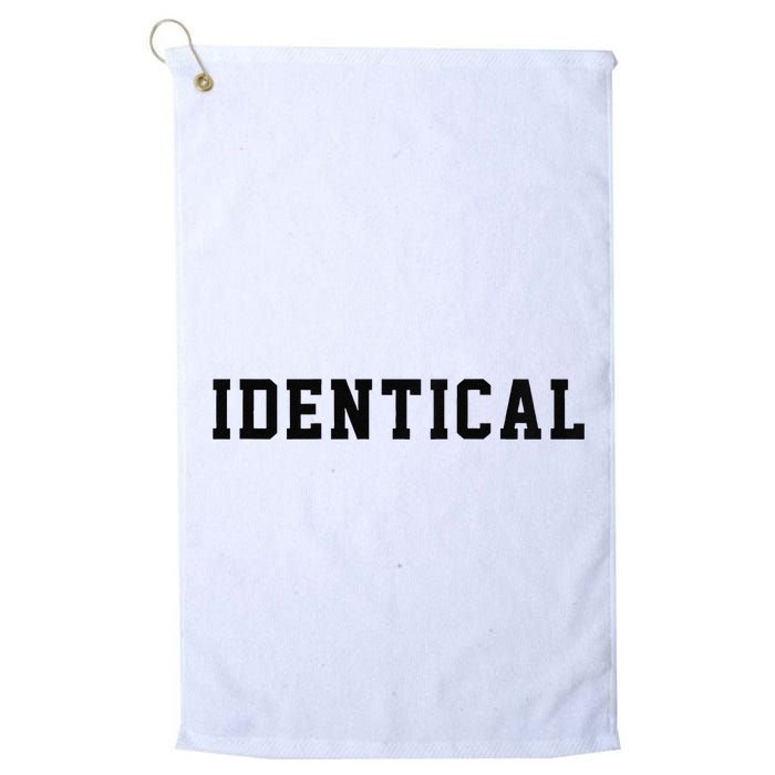 Identical Twin Raglan Golf Towel