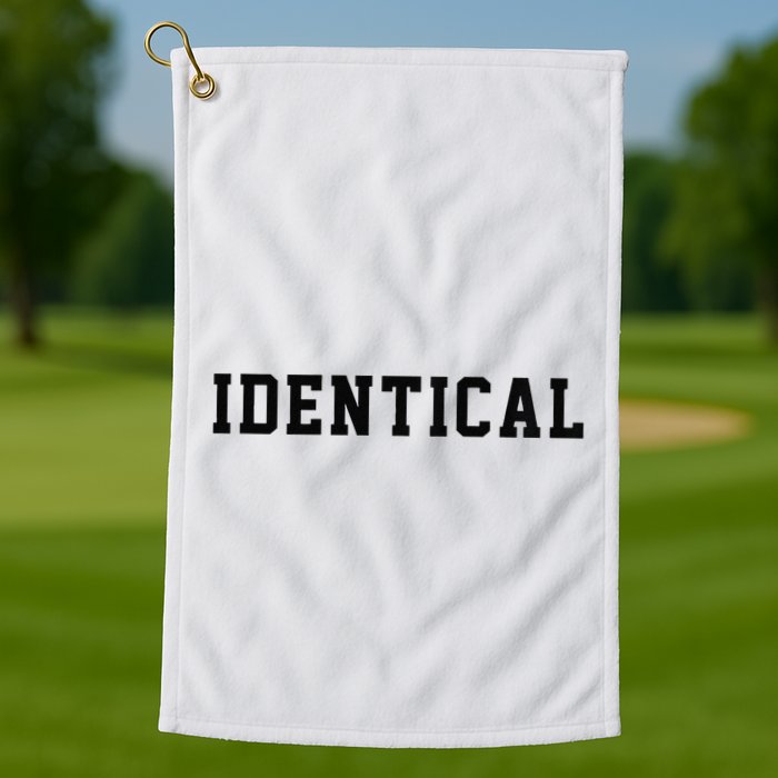 Identical Twin Raglan Golf Towel