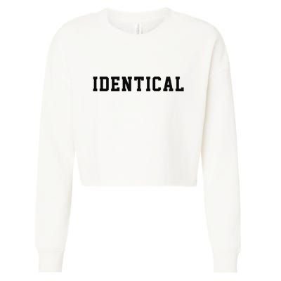 Identical Twin Raglan Cropped Pullover Crew