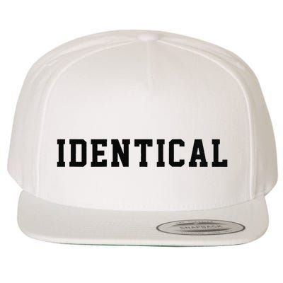 Identical Twin Raglan Wool Snapback Cap