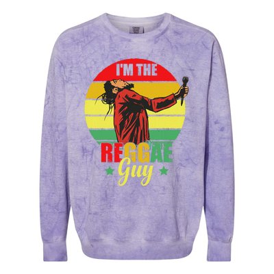 IM The Reggae Guy Rasta Love Caribbean Music Reggae Colorblast Crewneck Sweatshirt