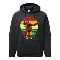 IM The Reggae Guy Rasta Love Caribbean Music Reggae Performance Fleece Hoodie