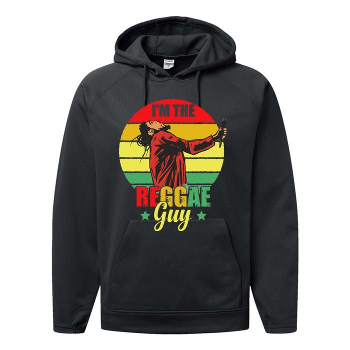 IM The Reggae Guy Rasta Love Caribbean Music Reggae Performance Fleece Hoodie