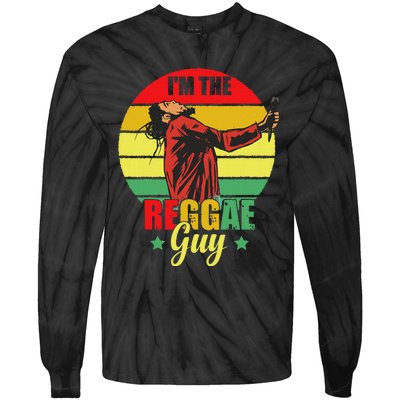 IM The Reggae Guy Rasta Love Caribbean Music Reggae Tie-Dye Long Sleeve Shirt