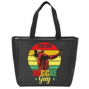 IM The Reggae Guy Rasta Love Caribbean Music Reggae Zip Tote Bag