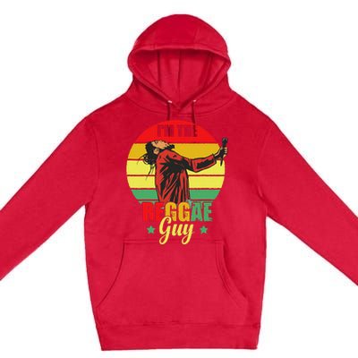 IM The Reggae Guy Rasta Love Caribbean Music Reggae Premium Pullover Hoodie