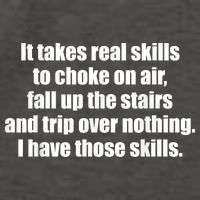 It Takes Real Skills To Choke On Air Fall Up The Stairs Vector Backpack