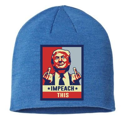 Impeach This Republican Conservative Trump Cool Gift Sustainable Beanie